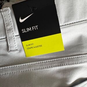 Nike Slim Fit 5 pocket Grey / White  Golf Pants 36x30